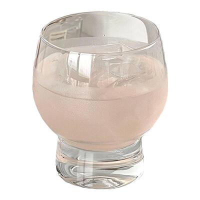 高级感透明啤酒杯女生威士忌杯子