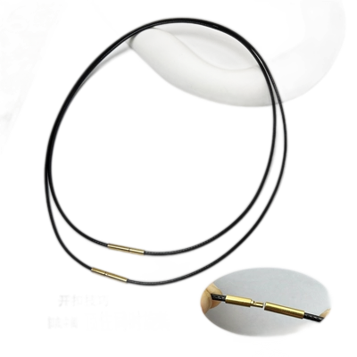 黄金吊坠黑色金项链挂绳