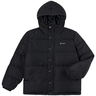 Lee25秋冬新品舒适版连帽可调节抽绳设计小Logo织标男长款羽绒服