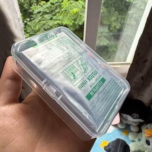 拍立得相纸收纳盒透明长方形小盒子mini防压保存外带便携式翻盖盒
