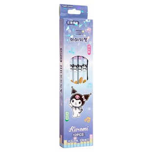 【正版授权】智购三丽鸥系列铅笔库洛米卡通动物盒装铅笔小学生12支节日礼盒装文具幼儿园班级活动学习用品