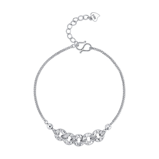 925纯银碎冰冰五帝钱币手链女2025新款潮轻奢小众手饰新中式手串