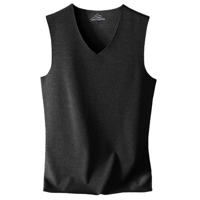 高个子男羊绒加长发热棉保暖背心