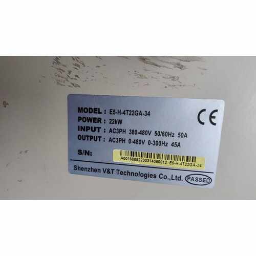 询价-V&T蓝海华腾变频器 E5-H-4T22GA-34