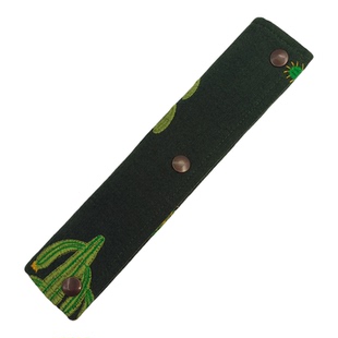 皆明川安全带护肩套通用加厚棉麻重工刺绣防磨衣防勒脖保护套装饰