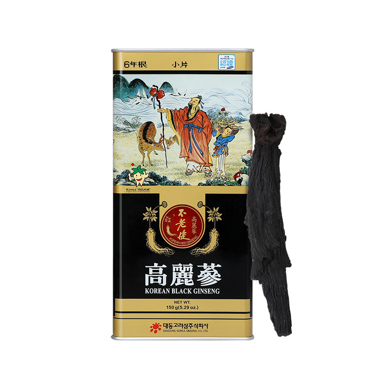 不老健高丽参韩国黑参小支150克