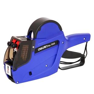 得力双排手动标价机价格打码器打码枪手持小型打价签机生产日期商店超市标价钱标签打码器墨轮打价机纸7505