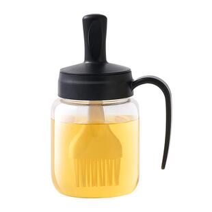 油刷油瓶一体玻璃家用耐高温食品级硅胶刷子烘焙厨房专用烙饼神器