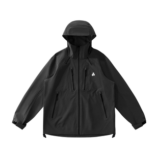 醒石户外越障冲锋衣男女秋冬季全压胶防风防水登山钓鱼服连帽外套