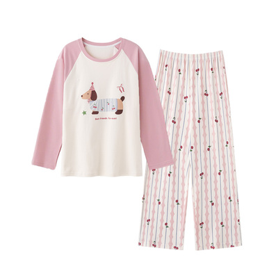 都市丽人100%纯棉睡衣女士2025