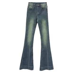 图图小有名气的自留特别喜欢千万别错过的自然腰性感弹喇叭牛仔裤