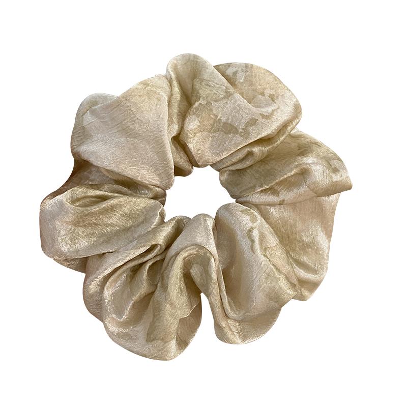 复古亮丝褶皱大肠发圈头绳高弹力原创设计扎头皮筋低马尾发绳头饰