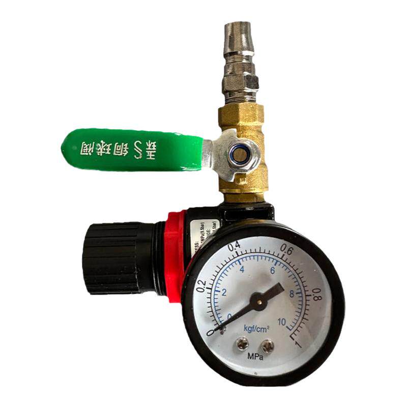 泡沫机配件调压阀 开关压力表 1/4球阀 打泡机进气阀泡沫桶入气阀