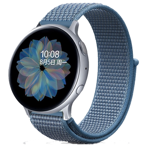三星手表Galaxy watch active 1/2代表带46/42mm尼龙回环表带3硅胶智能GearS3/S2/Sport男女生防水非原装配件