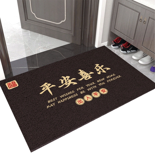 加厚地垫入户门进门垫脚垫大门口丝圈室外防滑耐脏可裁剪定制logo