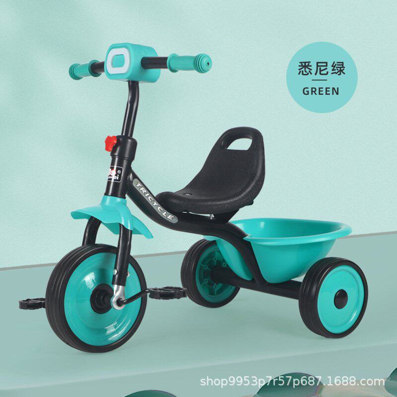 简易儿童三轮车脚踏车音乐灯光车车1-3-8脚蹬岁儿童