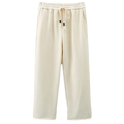 秋冬灯芯绒加厚阔腿裤