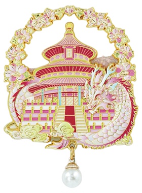 天坛礼物春日来信流沙磁吸冰箱贴
