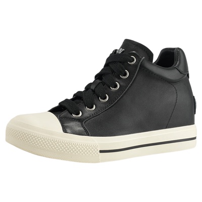 艾今25新款8cm增高简约低帮板鞋