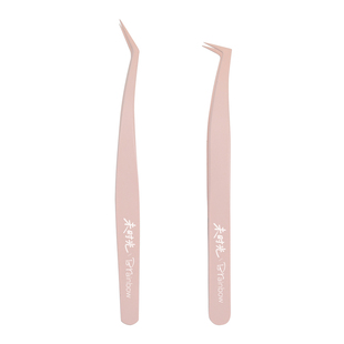 Brainbow防粘胶假睫毛镊子金羽夹高精密初学者美睫师新手专用工具