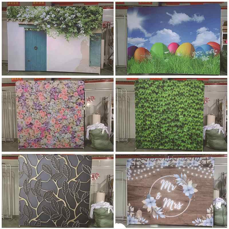 快幕秀铝合金签到处生日派对展架展示架墙签到背景型弧形直播直