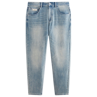 【商场同款】太平鸟男装修身牛仔裤春新款水洗长裤男士B1HAG1148