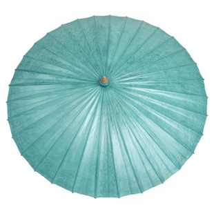 中典新品 古法云龙纸洇染螺纹青 油纸伞晴雨两用古风国风实用伞