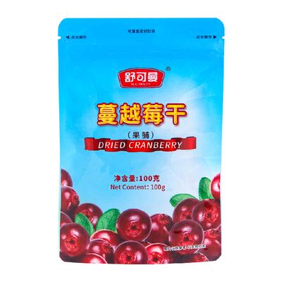 舒可曼100g蔓越莓干零食