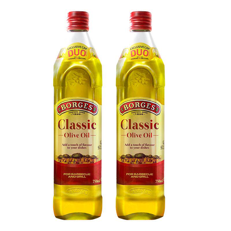 【自营】Borges/伯爵西班牙进口伯爵橄榄油烹饪炒菜食用油750ml*2