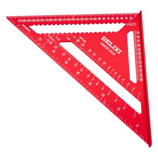 德力西铝合金三角尺多功能90度直角尺45度角尺高精度木工装修专用