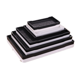 托盘长方形酒店宾馆密胺托盘北欧水杯茶盘创意塑料客房洗漱收纳盒