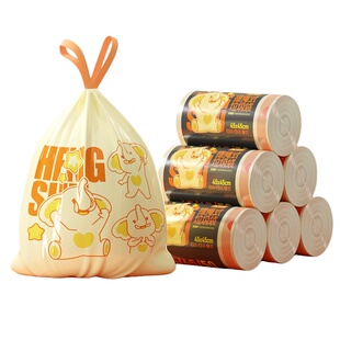 恒澍垃圾袋免撕加厚抽绳款收口手提式香氛印花家用厨房8L10升桶用