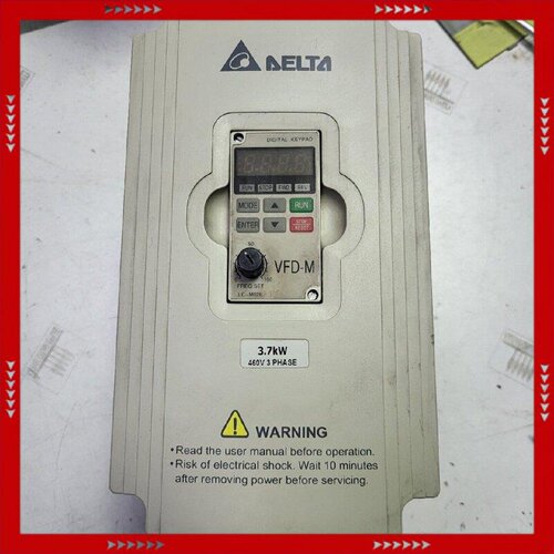 【问价】台达变频器3.7KW VFD007M43B ，已上电