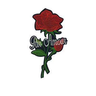 刺绣玫瑰花朵补丁贴衣服图案贴裤子牛仔贴花旗袍装饰补洞T恤辅料