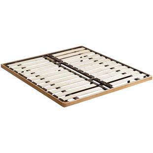 加兰实木床现代简约无床头悬浮铁艺榻榻米民宿出租房经济型排骨架