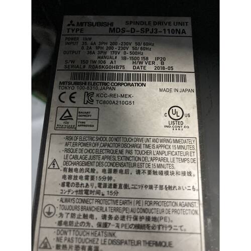【议价-可维修】Mitsubishi MDS-D-SPJ3-110NA /二手均有货