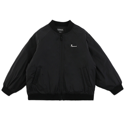 oddtails男童加厚棒球服外套2025新款中大童洋气韩版休闲保暖棉服