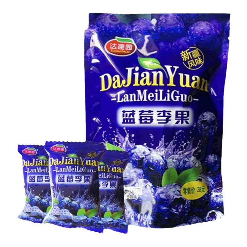 新疆特产伊犁蓝莓味李果428gx2包火车同款达建园蜜饯干果脯干零食