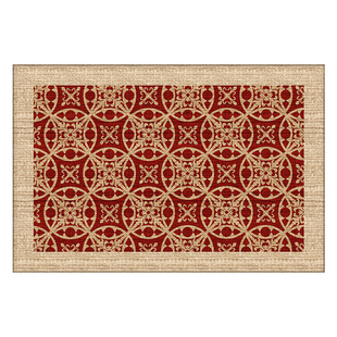 新中式结婚脚垫入户门地垫红色喜庆喜字2026新款门口门垫进门地毯