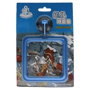新款鱼缸放食框水族箱鱼儿定点投食圈悬浮式喂食器鱼粮投喂环方形