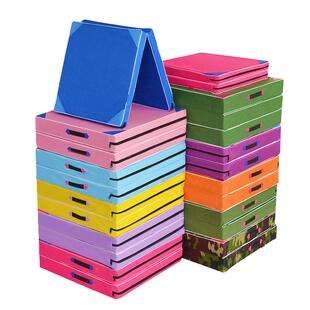 体操垫仰卧起坐垫子折叠海绵垫学生中考体育儿童家用舞蹈训练练功