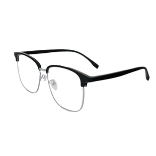 超轻半框斯文眼镜男款近视可配度数痞帅超大框眼睛镜框架大脸显瘦