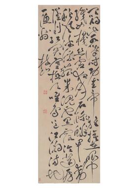 祝允明草书杜浦秋兴八首古代书法字画挂轴条幅卷轴宣纸复制品装饰