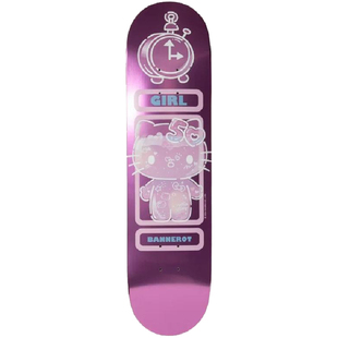 进口GIRL Hello Kitty 50周年系列限定款滑板板面双翘专业轻薄弹