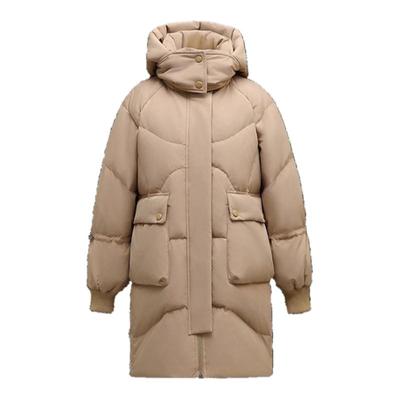 大促热卖白鸭绒小个子女士中长款时尚羽绒服2025新款爆款保暖外套