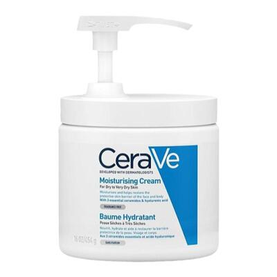 欧洲直邮Cerave适乐肤滋润补水身体乳454g保湿按压式方便涂抹甘油
