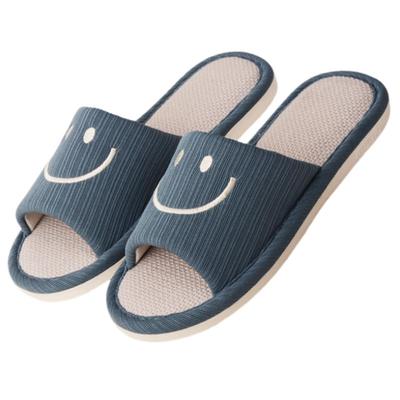 四季男士家用防滑亚麻拖鞋