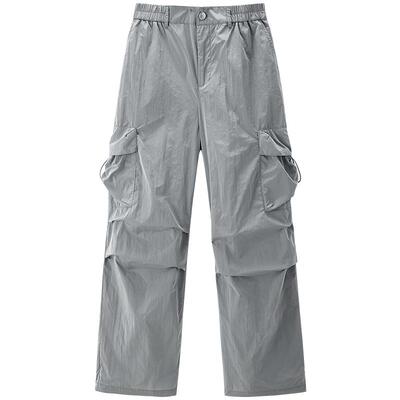 【商场同款】乐町2025春季新款美式休闲工装裤直筒长裤C2GBF1507*