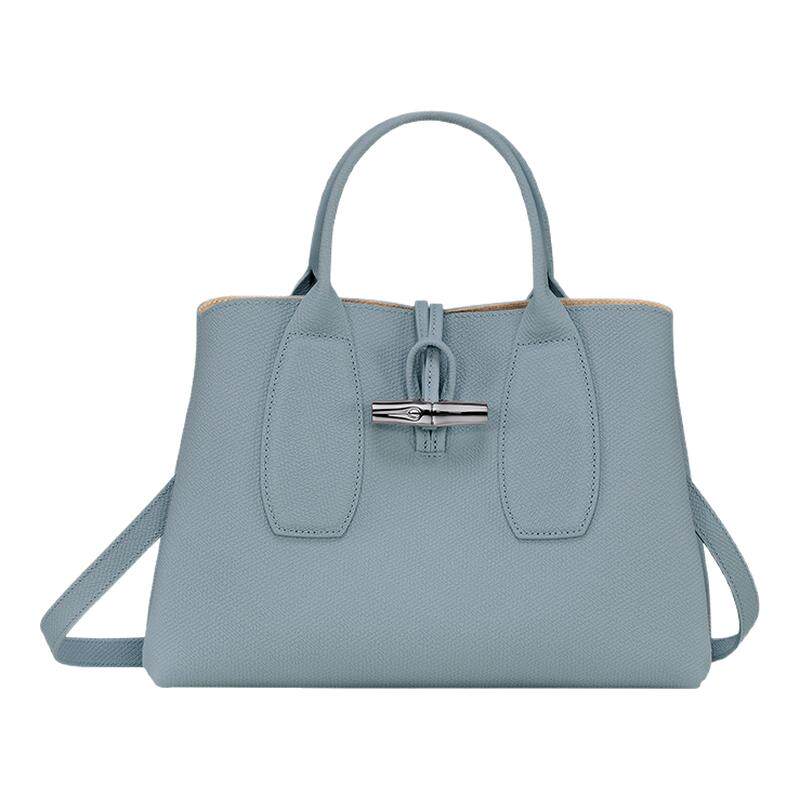 LONGCHAMP/珑骧LE ROSEAU皮质中号手提单肩龙骧斜挎包10058HPN