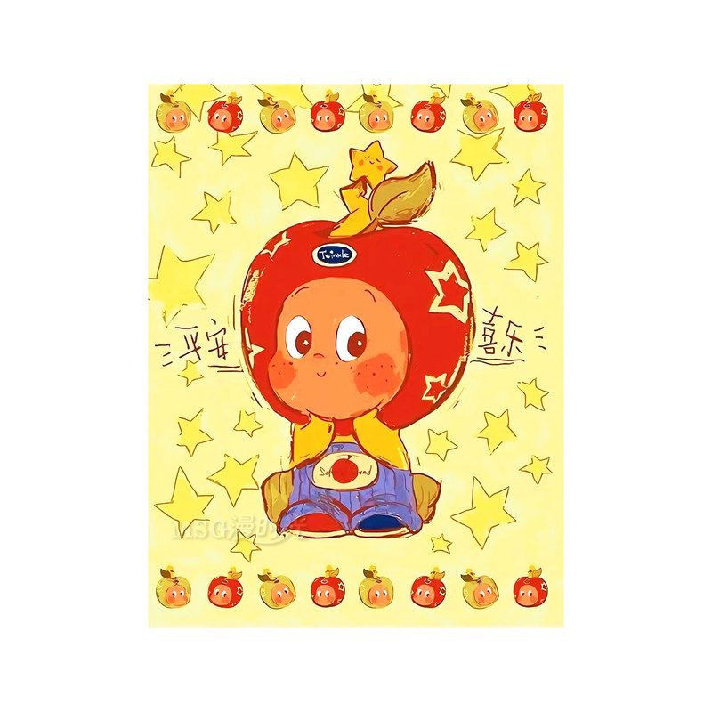 星星人儿童卡通钻石贴画2026新款爆款卧室简单diy手工点钻十字绣